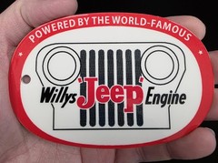 Willy’s Jeep Engine Steel Sign
