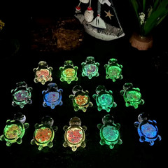 20PCS Glow in the Dark Mini Sea Turtle Figurines Ocean Decor DIY Craft Party Fav