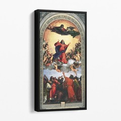 Assumption of the Virgin Christian Bible Jesus Canvas Wall Art Print