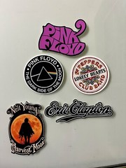 Classic Rock Sticker Lot – Creedence Clearwater Revival, Pink Floyd, The Who