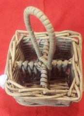 SALE! Vintage Style Rustic Rattan Condiments Cutlery Storage Holder Basket