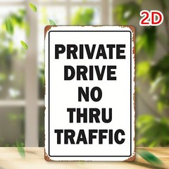 20.32*30.48 cm Metal No Trespassing Sign Wall Decor