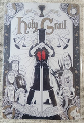 Monty Python Holy Grail Metal Sign 12×8 Sealed Wall Decor Medieval Comedy