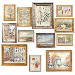 Vintage French Country Decor Antique European Posters Wall Prints (Unframed)