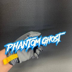 1x Phantom Ghost Custom Text 3D Acrylic Car Emblem Badge Multicolor Laser Cut
