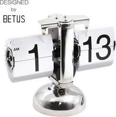 Betus Retro Style Flip Desk Shelf Clock – Classic Mechanical – Digital Display