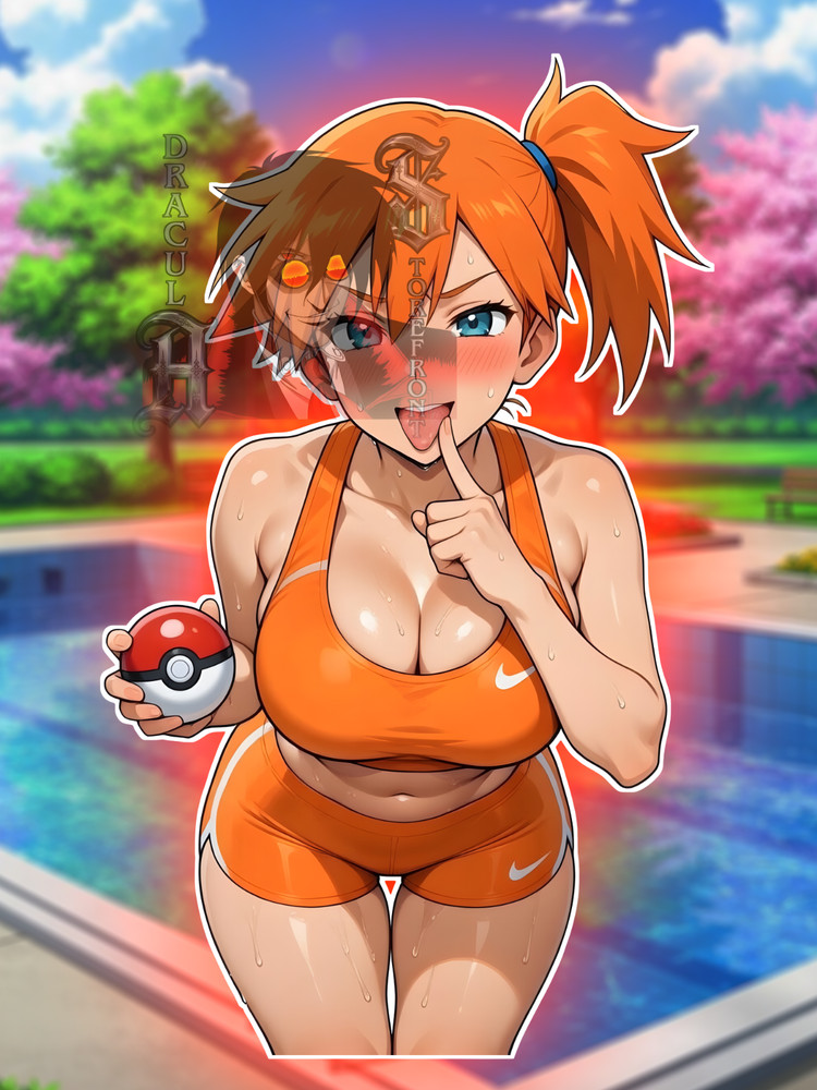 Adult Anime Waifu Pokemon Misty/ Kasumi 6″ Vinyl Sticker