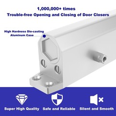 Door Closer, Residential Grade 3 Hydraulic Silent Automatic Door Closer for H…