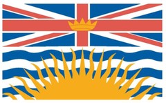 British Columbia International Flag Sticker Decal F68