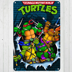 Teenage Mutant Ninja Turtles Custom 10″x14″ Metal Wall Art Sign Home Mancave