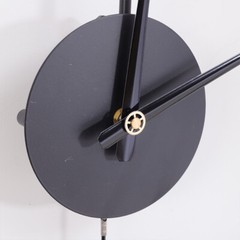 Modern Round Wall Clock Unique Design Silent Quartz Movement For Office, Study