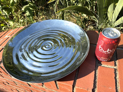 Michael Aram Stainless Steel WATER RIPPLE Bowl Tray Platter 15″ x 1.5″ SWIRL