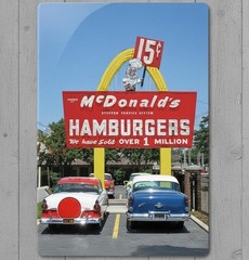 McDonald’s Hamburgers 15 Cents 8 x 12 Novelty Metal Sign Made In USA New!