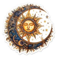 Moon Sun Stars Sticker Decal