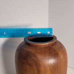 Hearth and Hand solid wood vase set without glass inserts. Segmented wood design