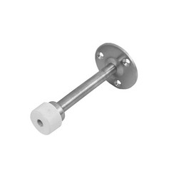 4-inch Long Metal Floor Mounted Door Stop Stopper Bumper