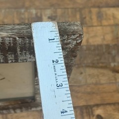Distressed Dark Wood Picture Frame 5 x 7″ Free Standing Rustic Cottage Barn