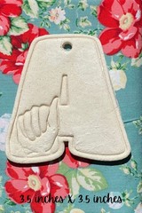 Customizable ASL Ornaments Decoration Education and painting Deaf & Hard Hearing