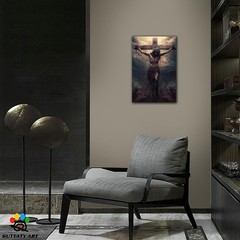 Jesus Canvas Wall Art, Vintage Cross & Jesus Posters Prints, Christian Jesus …
