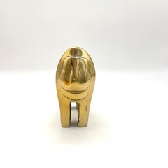Vintage Solid Brass Gorilla Figurine Minimalist Mid Century Modern Paperweight