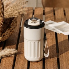 Smart Digital Thermal Bottle Portable Coffee Mug Stainless Steel Water Bottle In