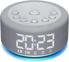 【3 in 1】 Sound Machine Alarm Clock Night Light White Noise Machine with 30 Sleep