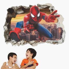 NEW 3D Spiderman Removable Wall Stickers Kids Home Decal room Decor USA