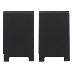 HUBERT® A-Frame Sign Holder Black Matte Plastic – 4″L x 6″H