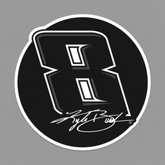 Kyle Busch Number 8 Tribute Commemorative Vinyl Sticker/Decal NASCAR 14