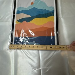 Trio Landscape Wall Art Set Western Scenry With Hanger Pins New Cactus Sunset