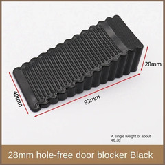 1pc Safety Silicone Door Stopper Block Wedge No Drill Rubber Anti-Slip Door Stop