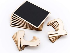 Versatile Mini Chalkboards – 4″ x 3″ Place Cards for Events & Home Use – 10 Pack