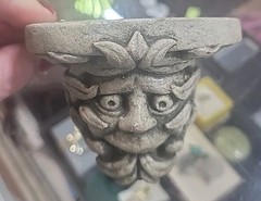 Vintage RDS Signed Gargoyle Fantasy Small Shelf 3″ X 4″