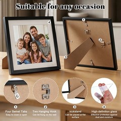 5Pcs Certificate Frames Document frames 8.5x11in for Wall Or Tabletop , Black