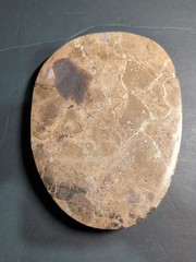 Artisan Carved Natural Stone Vessel – 9 Inch Asymmetrical Bowl – Earthy Decor