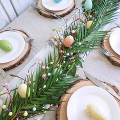 Artificial Areca Palm Leaves Beach Wedding Party Decoration, 28 Inches Tall