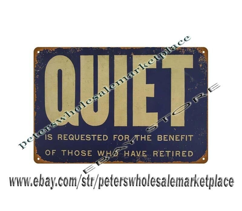Quiet is Requested for the Benefit of Those Who Have Retired railroad railway
