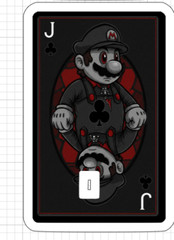Gothic Super Mario Credit Debit ATM Card Skin Sticker Toad Princess Peach Bowser