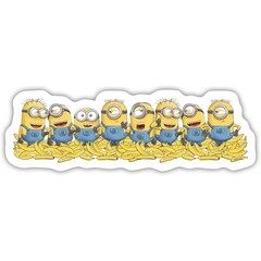 Minions Many Happy Minions On Bananas Sticker, max. 4 x 4″