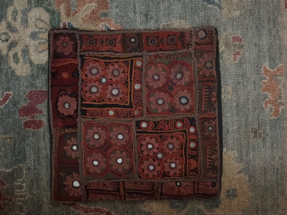 Rajasthan India Patchwork Tapestry 14’x 14″