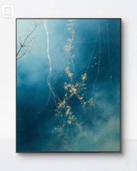 Abstract Blue Wall Painting Canvas Modern Art Home Decor Wall Painting 8‘’*12‘’