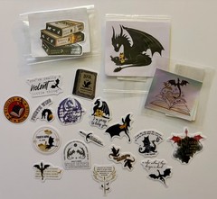 FOURTH WING Sealed Sticker Tairn Andarna Dragon Romantasy Book Laptop Bottle