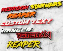 Custom Laser-Multicolor Personalized Name! Cut 3D Acrylic Emblem Badge for Cars