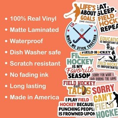 10pcs Field Hockey Sticker, Field Hockey Ball, Gift For Field Hockey Enthusiast