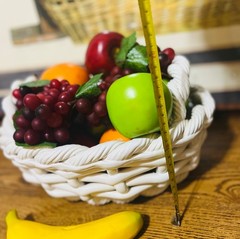Large 12 inch Vintage Woven Ceramic Basket Bowl Fruit Centerpiece Portugal