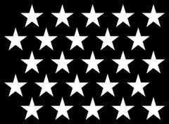 Polka Dot Stars Vinyl Decals Waterproof Outdoor Multiple Colors and Sizes