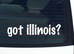 got illinois? CAR DECAL BUMPER STICKER VINYL FUNNY JOKE WINDOW