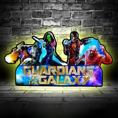Guardians of The Galaxy Pinball Topper LED Lightbox 3D Lightbox Game Wall Decor