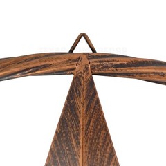 Metal Barn Star Texas Wall Decor With Rope Ring Brushed Copper 12 inch