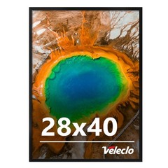 28×40 Picture Frame for Wall Display, 28×40 Black Picture Frame with Shatter …